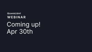 Coming up April 30th