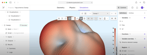 Simulation visualization in Allsolve