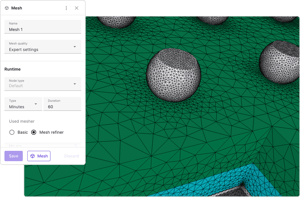 Mesh settings in the UI